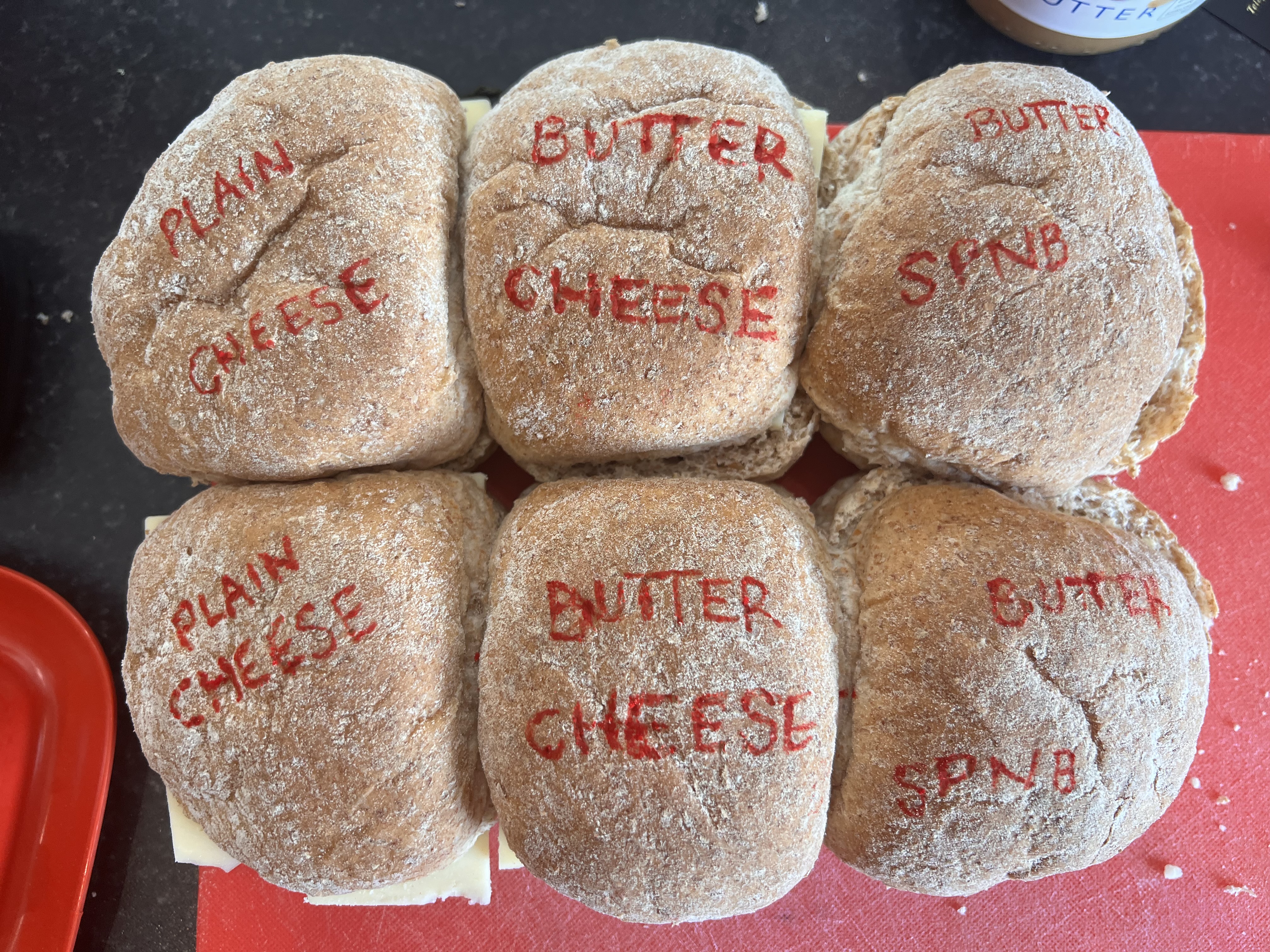 My novel way to stop people getting confused about their sandwiches