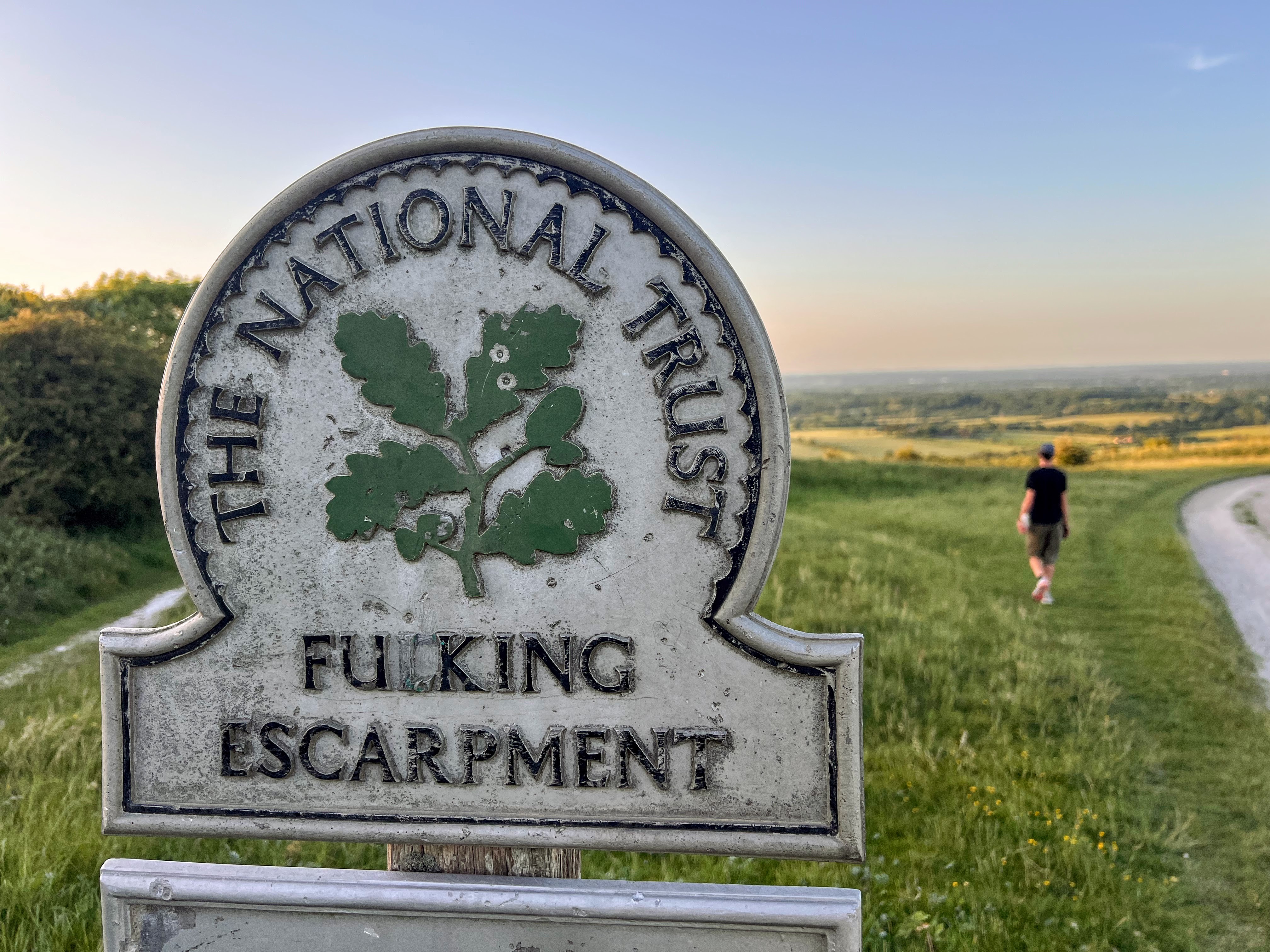 Fulking Enscarpment sign