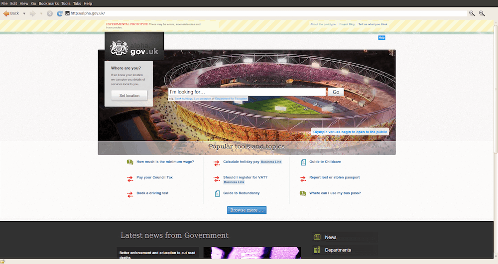 GOV.UK alpha